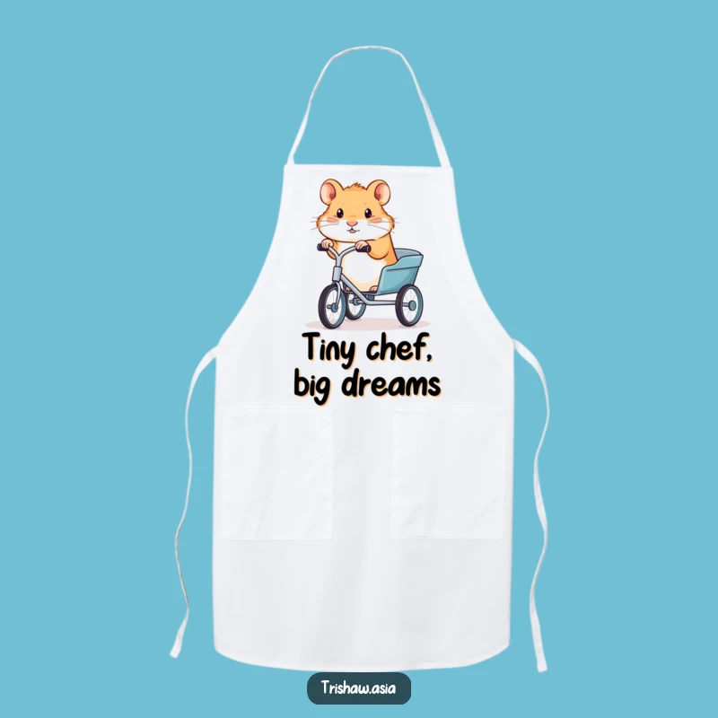 Funny Hamster Trishaw Apron: Cook Up a Storm with This Hilarious Kitchen Accessory