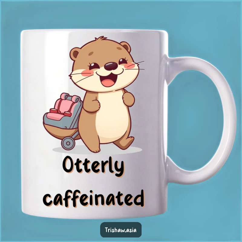 Funny Otter Passenger Seat Mug - Enthusiastic Rider, Perfect Gift