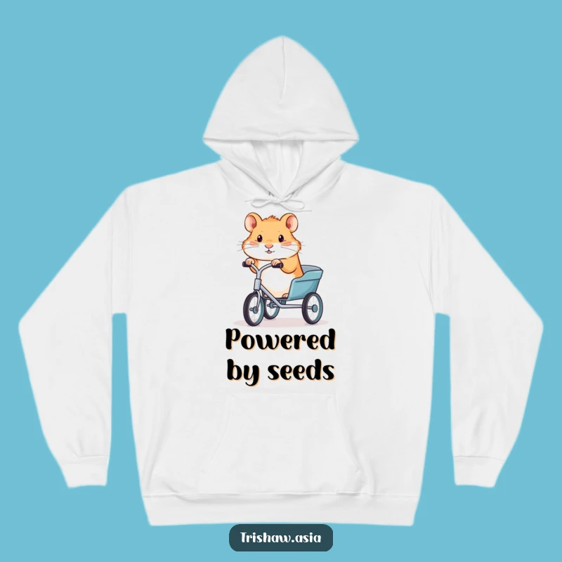 Funny Hamster Trishaw Hoodie: Stay Cozy and Comfy with This Hilarious Animal Design
